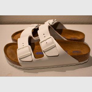 Birkenstock White Soft Bottom Sandals Women's Size 7